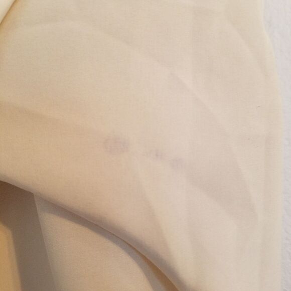 Tobi Cream Drape Twist Sheer Cross Body Blouse - Picture 5 of 8